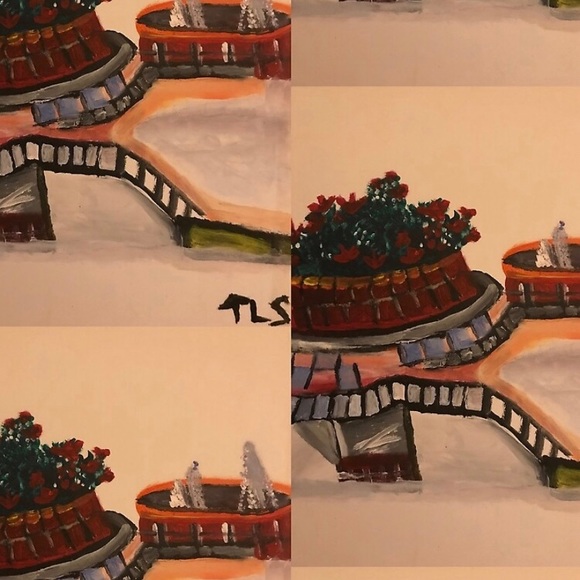 Art In The Courtyard Scarf(Custom Made) - Picture 3 of 3